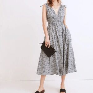 Madewell V-Neck Midi Sundress